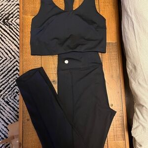Zella Black Leggings and Top Set